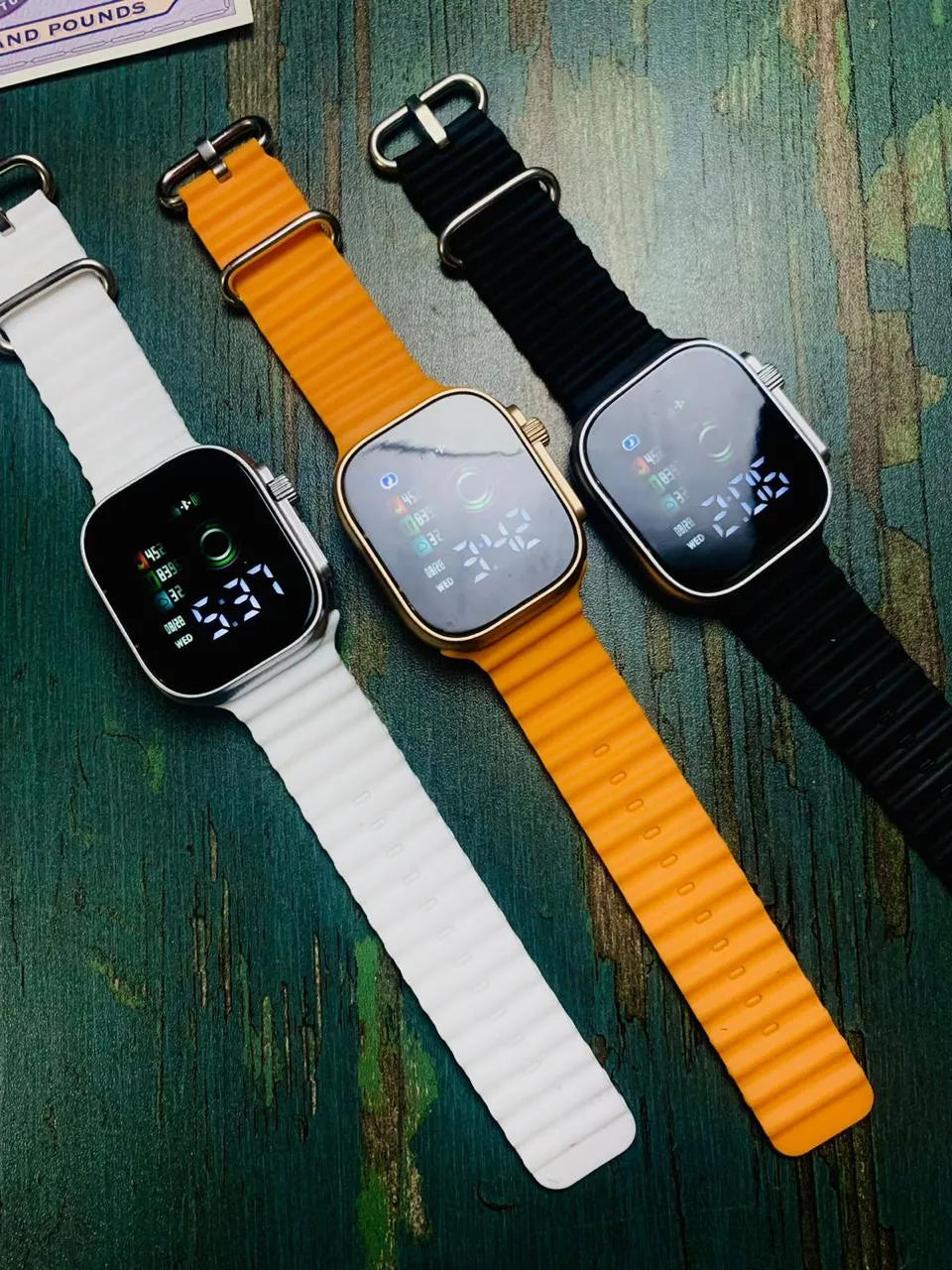 Stylish Square Dial Smooth Silicon Straps fashion Watch Stylish digital Watch for Boys Men's - simple led watch - cell operated