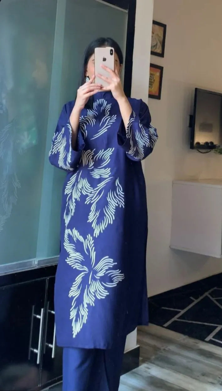 Stylish Collection Stitched Flora printed 2pc dress for women and girls