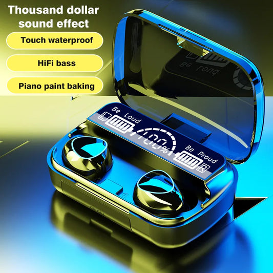 New M10 Earbuds TWS Bluetooth Headphones 3500mAh Charging Box Wireless Earphones With Microphone 9D Air buds Stereo Sports Waterproof Ear buds Headset